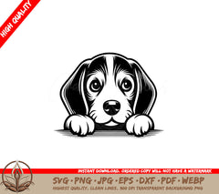 Peeking Beagle SVG - Digital Product file formats for flexibility