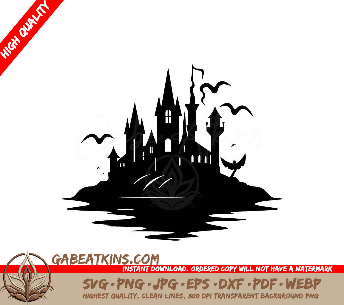 Castle Island SVG - Petrifying Podcast Design SVG