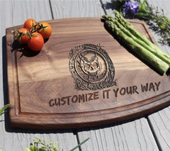 Pirate Skull with Horns Circle SVG - Design SVG