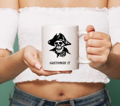 Pirate Skull SVG - Drawing with Hat SVG