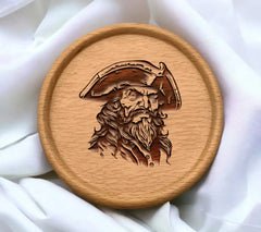 Pirate Bearded Man SVG - Vector Illustration SVG