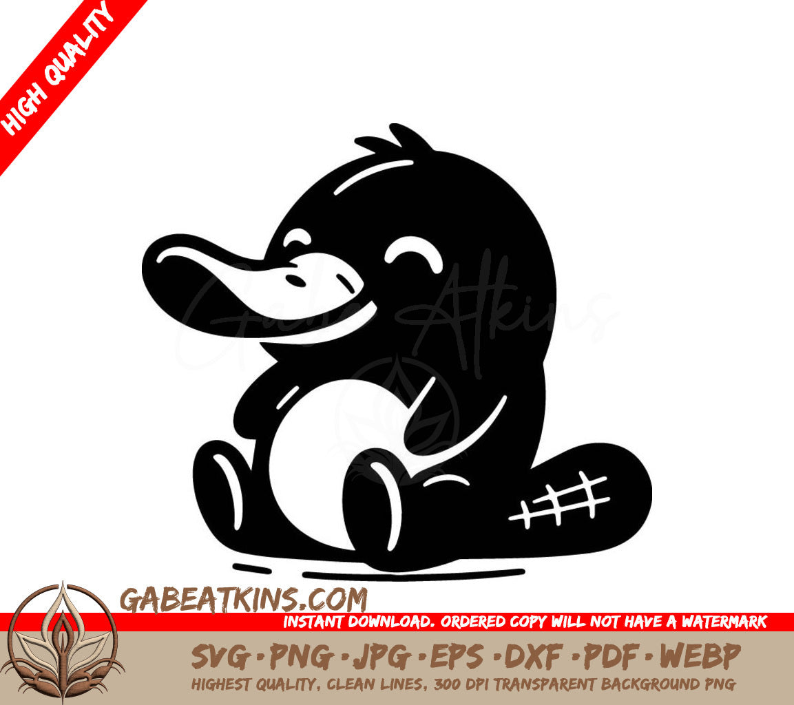 Stitched Duck Foot SVG - Printable Design SVG