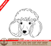 Poodle Face SVG SVG