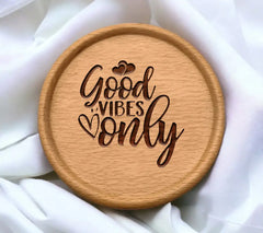 Good Vibes Only SVG Design with Hearts SVG