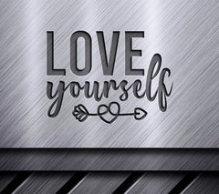 Love Yourself Arrow & Heart SVG SVG