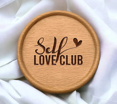 Self Love Club Heart Design SVG - Positive Quotes SVG