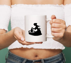 Pottery Wheel Silhouette SVG Woman Making a Vase SVG