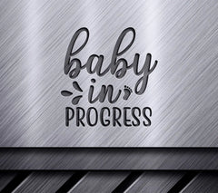 Baby In Progress Footprint SVG Cut File SVG
