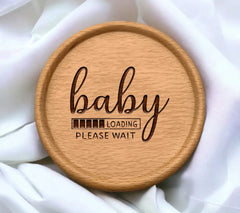 Baby Loading Please Wait SVG - Pregnancy Sign SVG