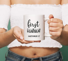 First Heartbeat Pregnancy Design - SVG SVG