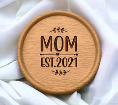 Mom Est. 2021 Design SVG - Pregnancy Announcement Design SVG