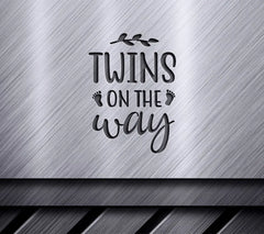 Twins On The Way - SVG Sign SVG