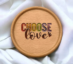 Rainbow Heart Choose Love SVG - Pride Design SVG