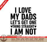 I Love My Dads - Pride SVG SVG