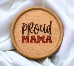 Proud Mama SVG Design - Black & Red Design SVG