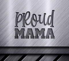 Proud Mama SVG Design - Black & Red Design SVG