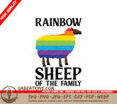 Rainbow Sheep Family SVG - Pride Edition SVG