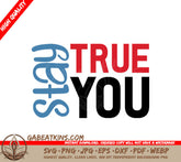 Blue & Red True You Pride SVG Design SVG