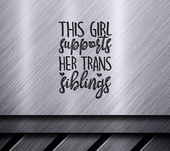 Trans Sibling Support - Pride Heart SVG SVG