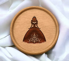 Princess Riding Horse with Number 25 SVG Silhouette Vector SVG