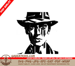 A Man Wearing A Hat SVG - Private Investigator SVG