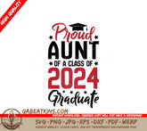 Class of 2024 Proud Aunt SVG SVG
