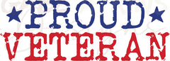 Proud Veteran SVG Cut File for Silhouette and Cricut | Also Available | PNG, DXF, JPG, PDF, WebP