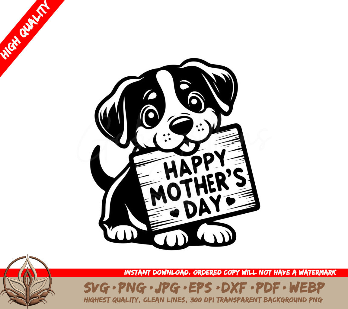 Puppys Mothers Day SVG