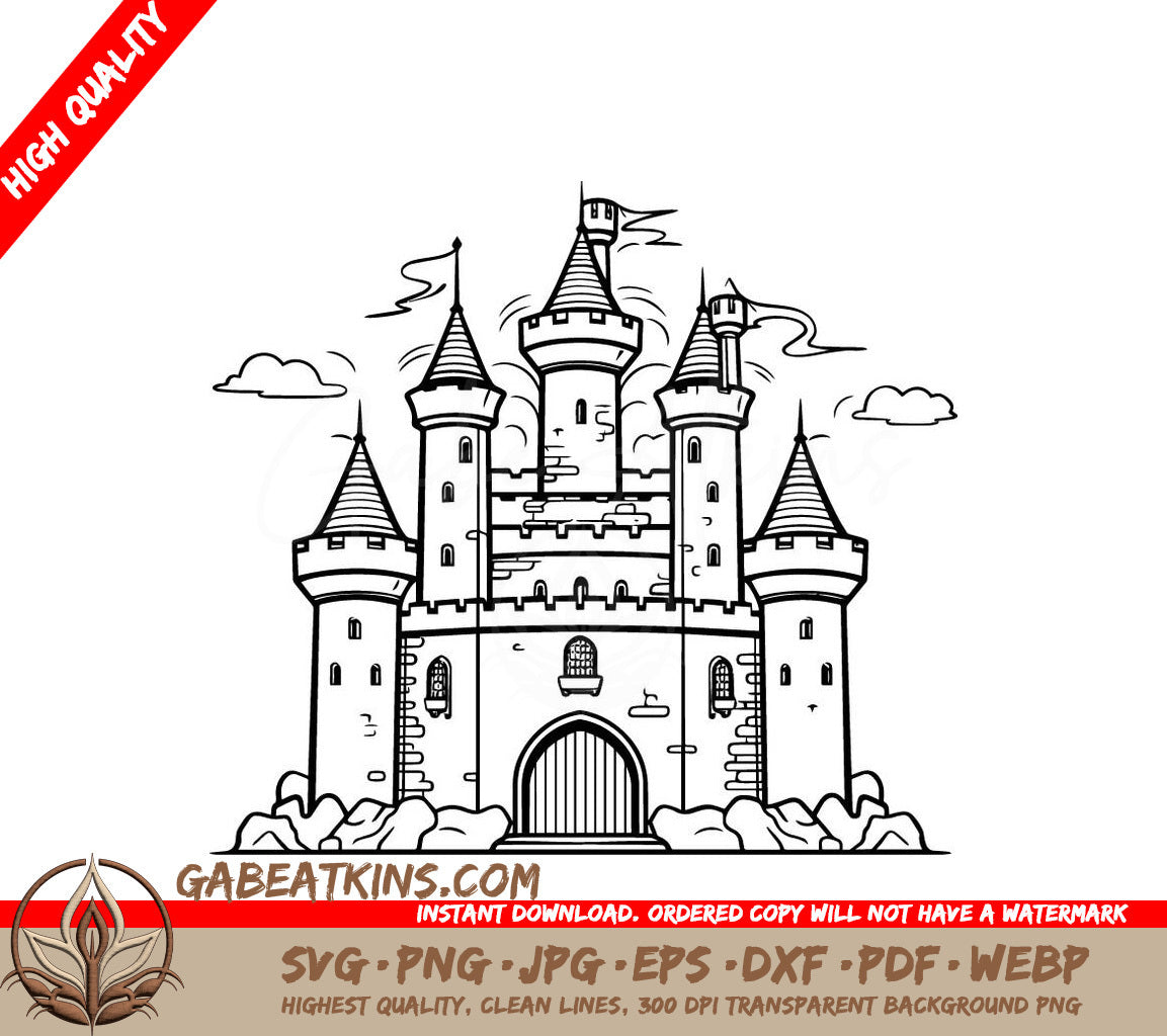 Castle SVG - Quest for the Eternal Flame SVG