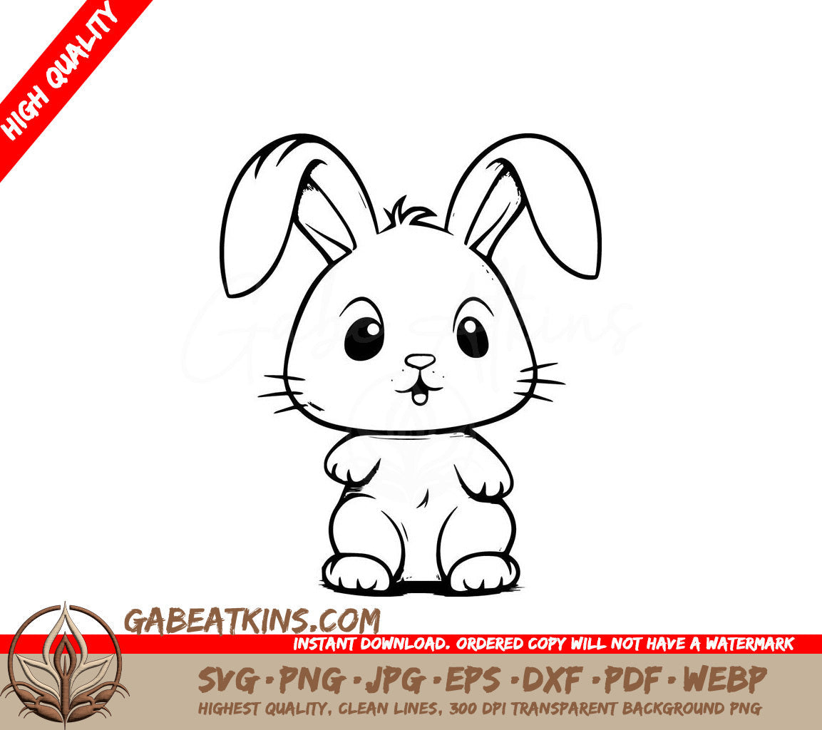 A Bunny Rabbit SVG - Rabbit with an Attitude SVG