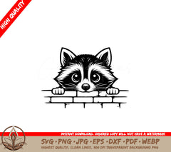 Raccoon Surprise SVG