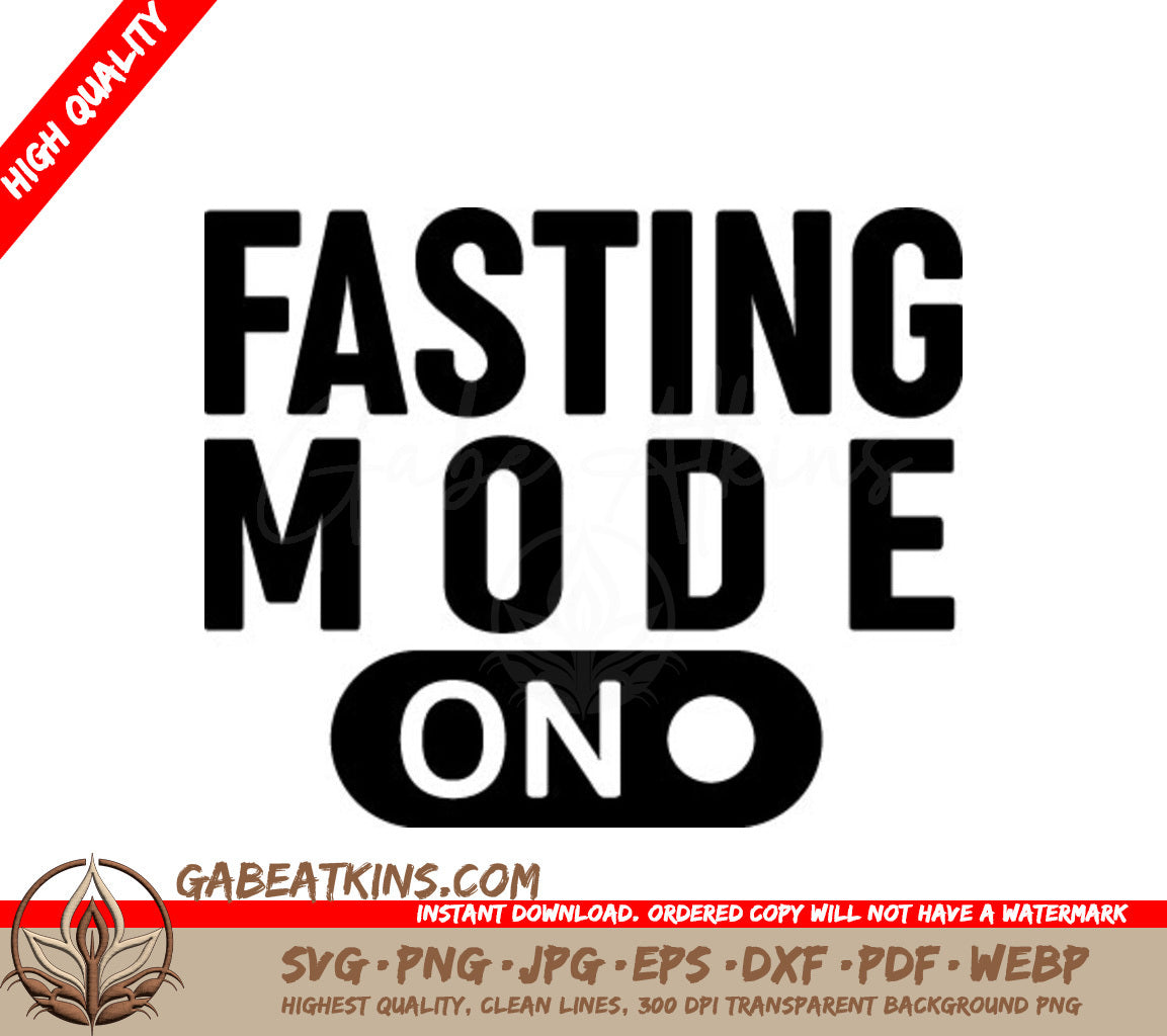 Ramadan Fasting Mode Design - SVG SVG