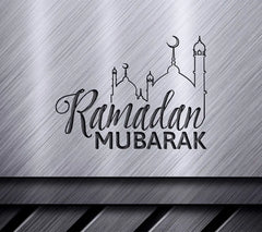 Ramadan Mubarak Mosque SVG - Drawing SVG