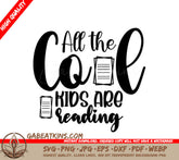Cool Kids Reading SVG Design SVG