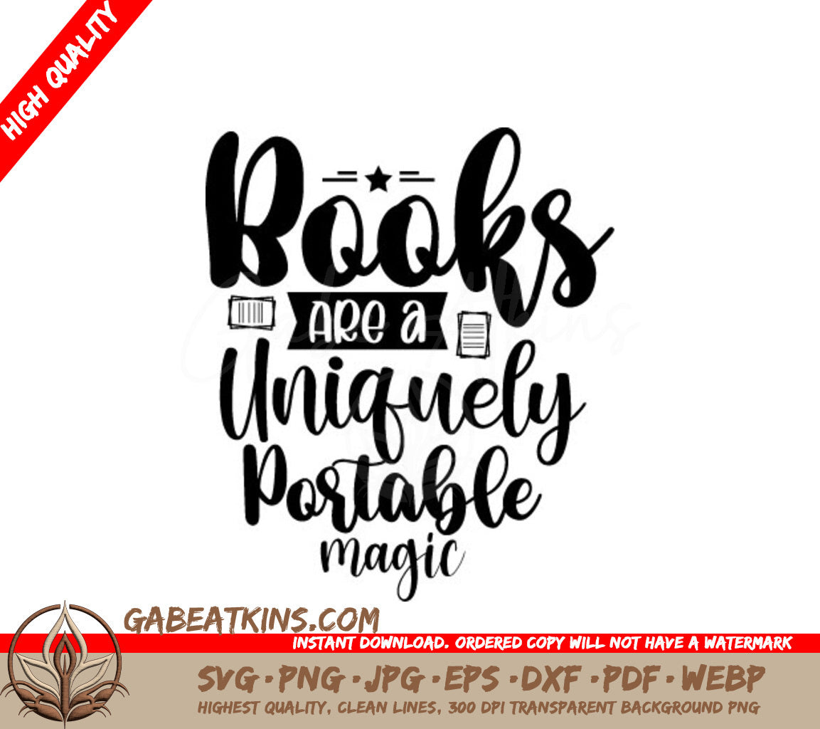 Portable Magic Book SVG SVG
