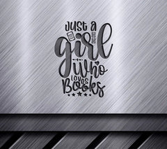 Book Lover Girl SVG SVG