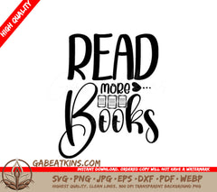 Read More Books SVG Sign SVG