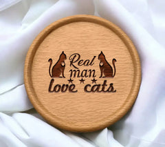 Real Man Love Cats SVG Design - Sign SVG