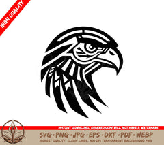 Regal Bird of Prey Eagle Logo Glyph Flight s Elegance Black Eagle Emblem SVG