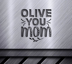 Olive You Mom Reindeer SVG Design SVG