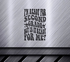 ##  Second Grade Ready SVG - Retro Back to School Design SVG