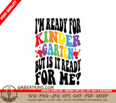 Kindergarten Ready SVG - Retro Back to School Design SVG