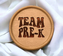 Retro Team Pre-K Design SVG - Back to School Design SVG