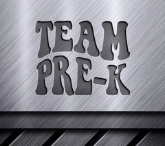 Retro Team Pre-K Design SVG - Back to School Design SVG