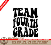 Retro Fourth Grade Team SVG -  Design SVG