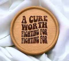 Retro A Cure Worth Fighting For Breast Cancer Awareness SVG SVG