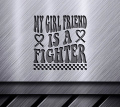 My Girlfriend Is A Fighter - Retro SVG SVG