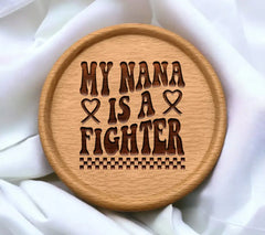 My Nana Is A Fighter - Retro Breast Cancer SVG SVG