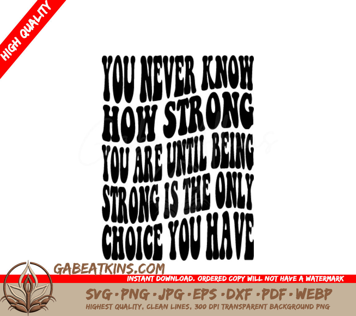 Retro Breast Cancer Awareness SVG Strong Is The Only Choice SVG