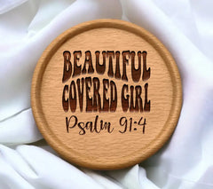 Retro Christian Covered Girl Psalm 914 SVG - Image SVG